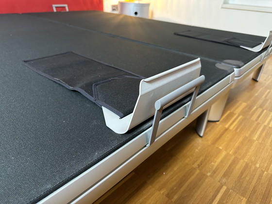 Image 1 of Lit RÖWA Genio 180 x 200 avec tenture murale en feutre rouge