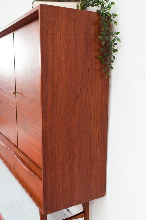Image 1 of Vintage Teak Highboard Sideboard Midcentury Danish