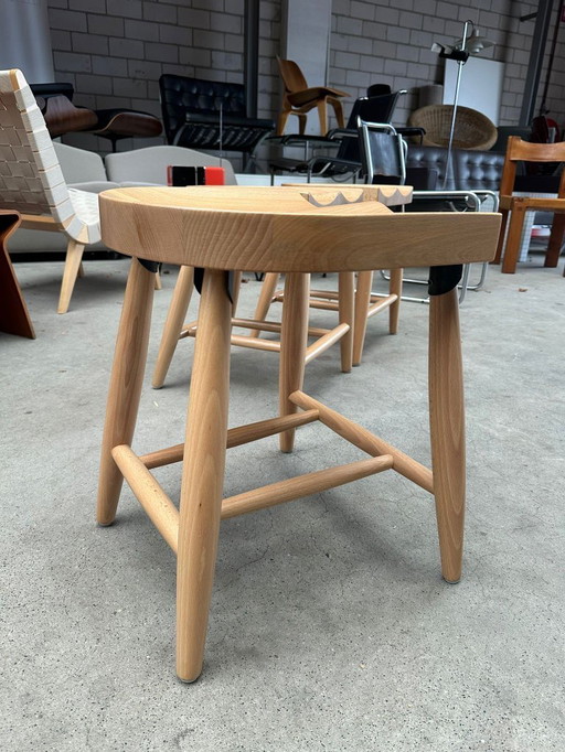 Design stool made of wood