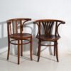 Pair of antique bentwood chairs in the Thonet style – Central Europe, circa 1905 – Dining chairs (photo 9 of 40)