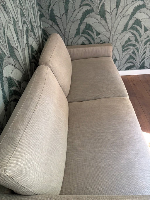Linteloo 3-Sitzer-Sofa Fabio silbergrüner Stoff Verona 230 cm zweiteilig