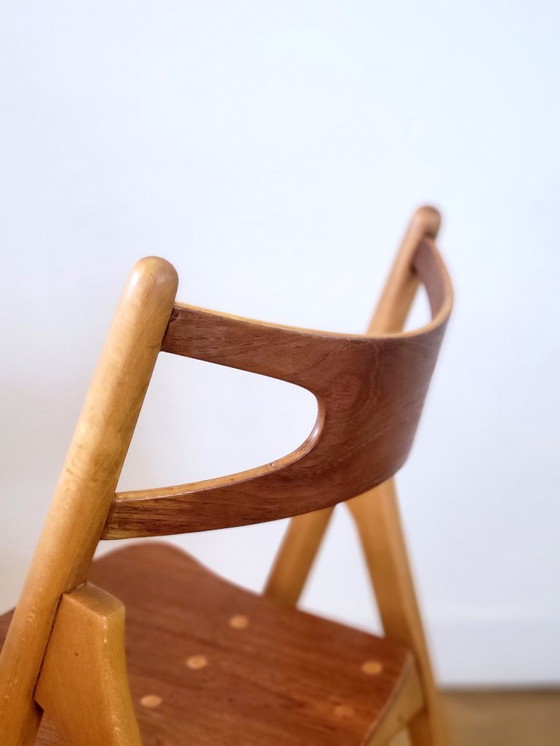 Image 1 of 5 sedie Sawbuck CH29 di Hans J. Wegner per Carl Hansen & Søn