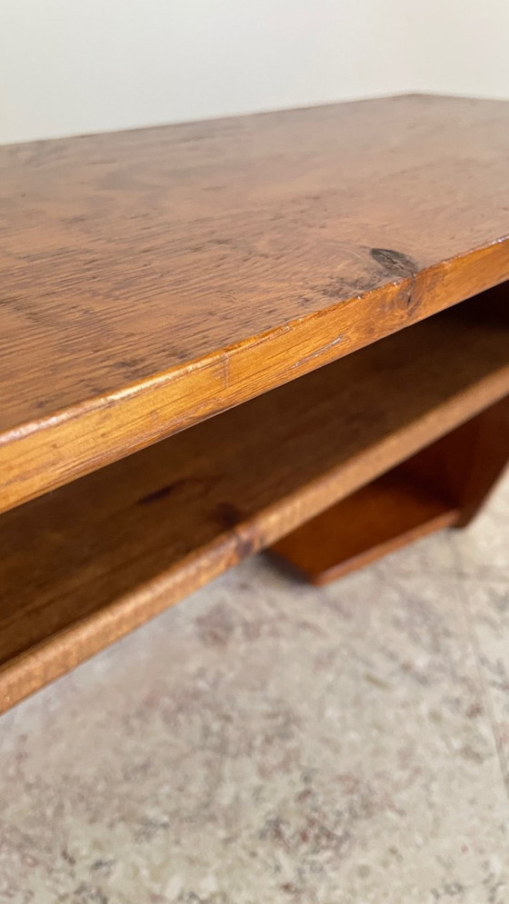 Image 1 of Geometrische wandplank massief eiken VINTAGE