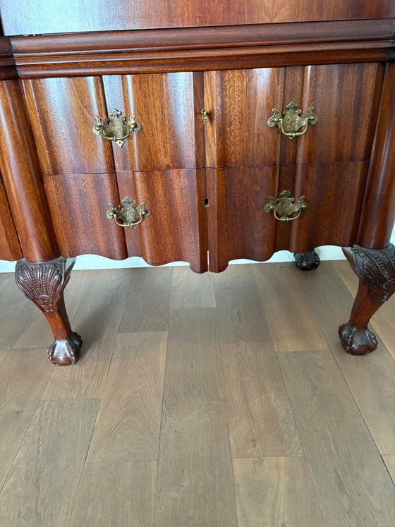 Mahogany Cabinet, Wall cabinet, Wood, Glass, Brown (photo 3 of 7)