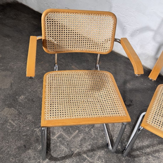 Sillones de caña estilo Cesca de Marcel Breuer, juego de 4, años 90 – Sillas de comedor, Chrome (photo 13 of 16)