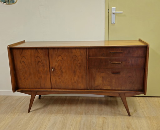 Vintage Teak Veneer Sideboard Lowboard Cabinet Wardrobe