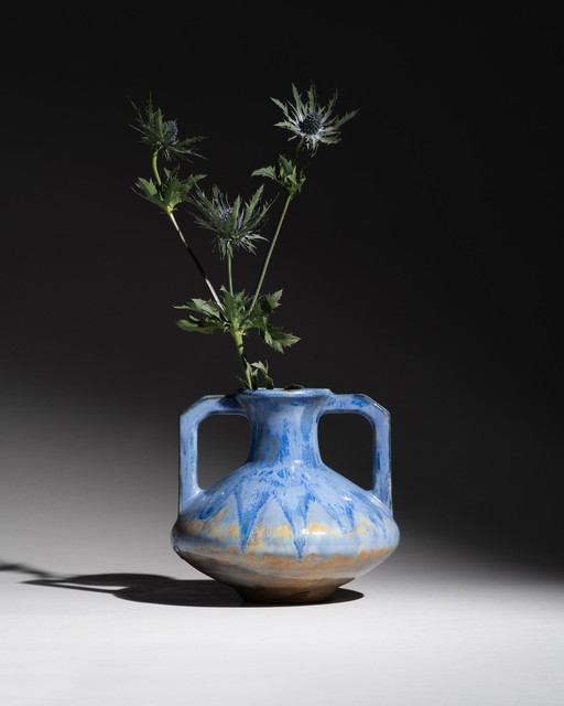 Pierrefonds Jugendstil-Kristallvase, frühes Art Deco, Frankreich, ca. 1910er–1920er Jahre 