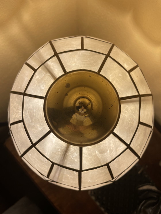 Image 1 of Tiffany stijl tafellamp glas-in-lood 