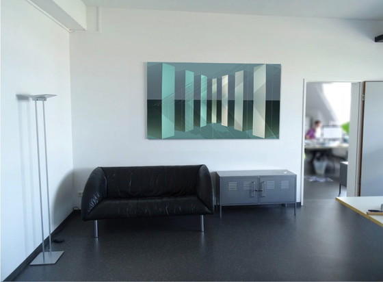 Image 1 of Artistic composing in the style of concrete art