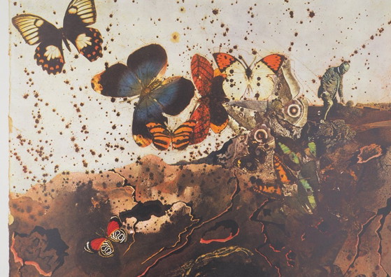 Salvador Dalí: Auvernia, SNCF (Suite de las Mariposas), Litografía original firmada – Litografías y grabados (photo 6 of 6)