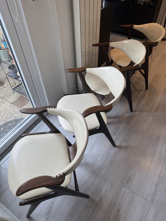 Vintage Cow Chairs – Dining chairs, Wood, Skai (photo 3 of 5)