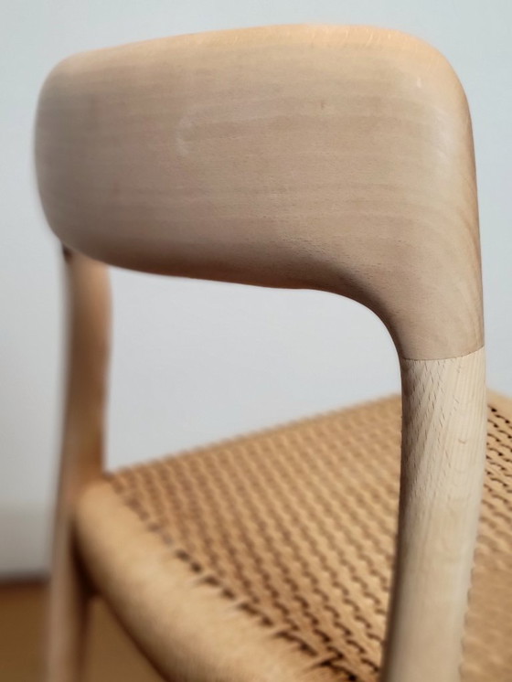 Image 1 of Set di 4 sedie modello 75 di N.O. Møller in legno di faggio