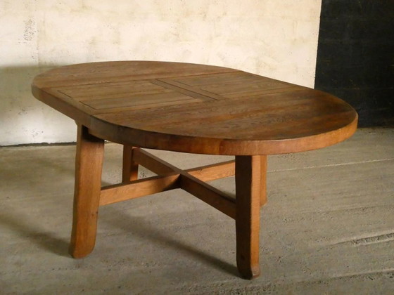 Sala da pranzo brutalista in rovere di De Puydt – Tavoli da pranzo, Legno (photo 7 of 9)