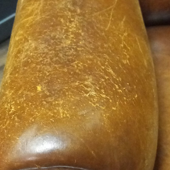 Poltrona Robusta Vintage in Pelle di Pecora – Poltrone, Leather (photo 8 of 15)