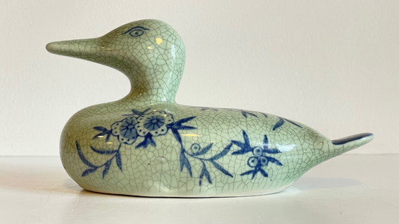 Image 1 of CANARD Céramique Bleu VINTAGE