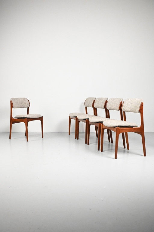 Set of 5 Erik Buch OD 49 chairs