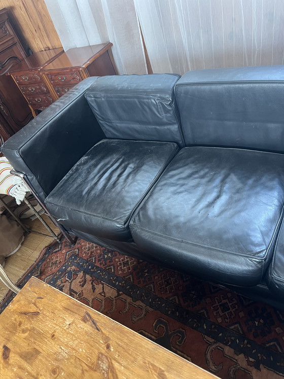 Image 1 of Divano in pelle a 3 posti LC2