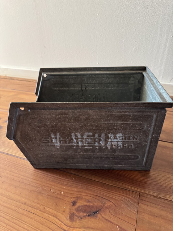 Image 1 of Vintage Schäfer Kasten metal storage bin