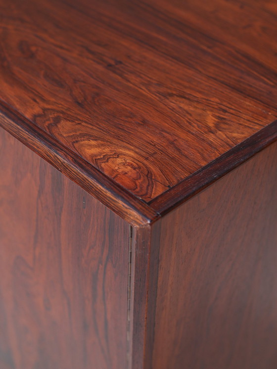 Image 1 of Buffet haut avec bar en bois de rose Buffet danois