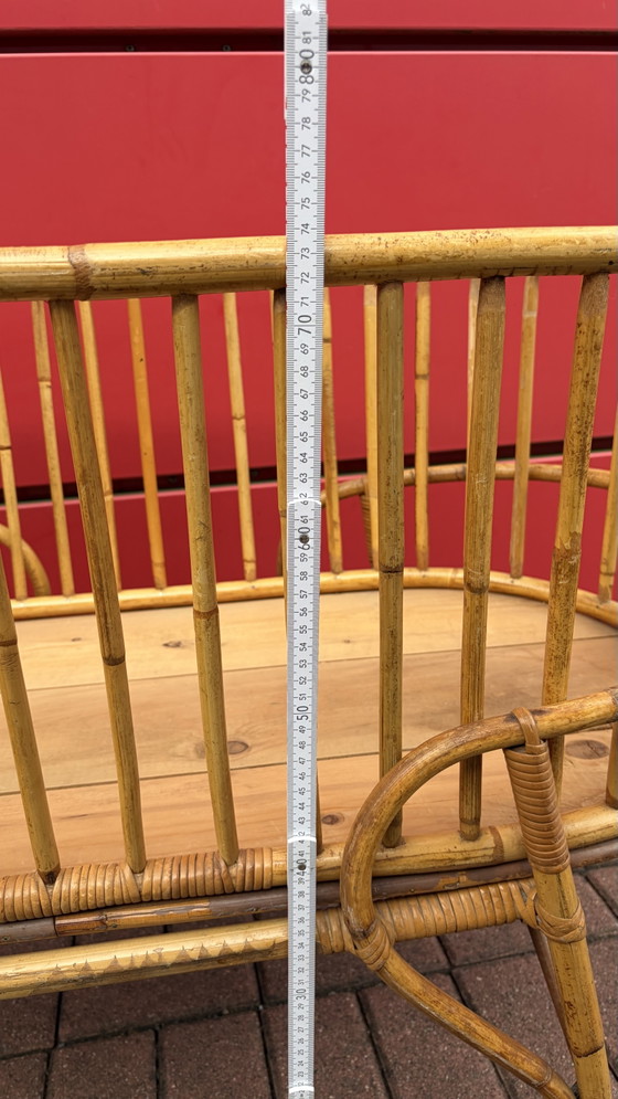 Image 1 of Rattan Baby Cradle Bed Vintage
