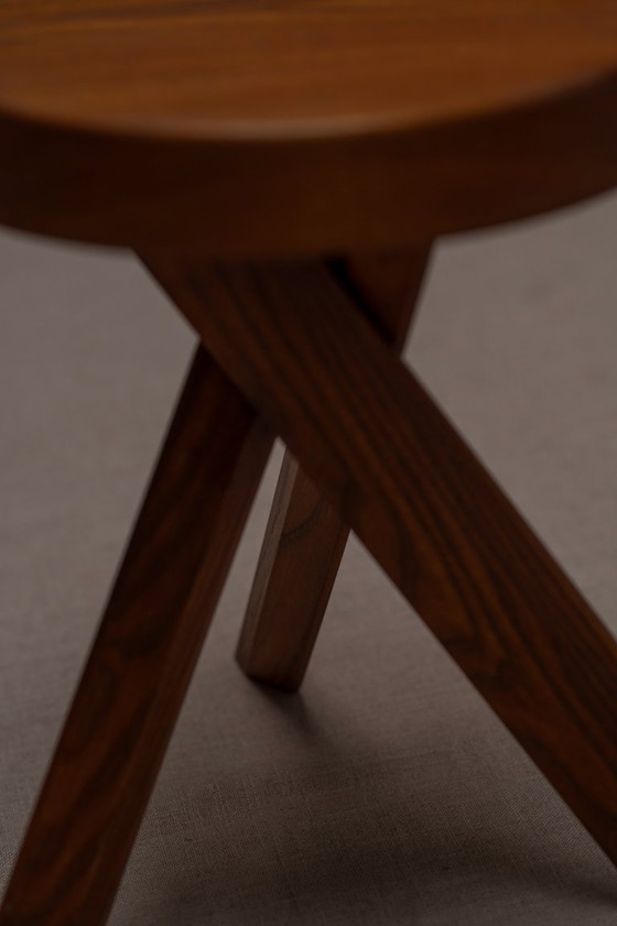 Image 1 of Frühe Serie von Hockern "S31 A" von Pierre Chapo