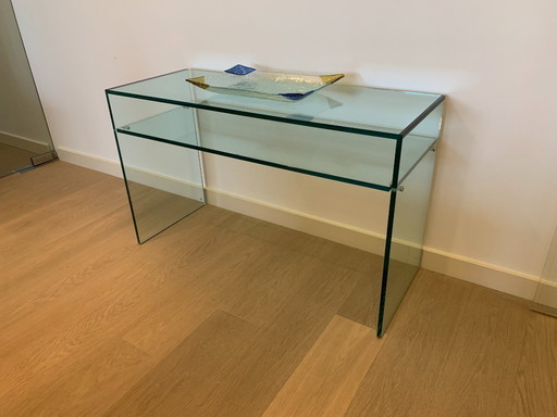 Tonelli glass side table