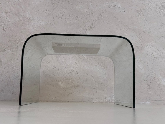 Image 1 of Mid-Century Glass Coffee Table 'Waterfall' | 1970s