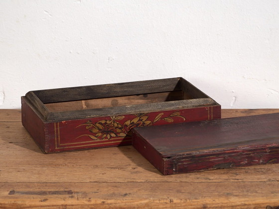 Scatola antica dipinta a mano con dettagli floreali (c.1900) #24 – Oggetti decorativi (photo 13 of 40)