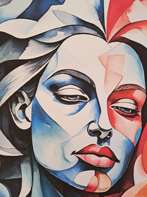 Image 1 of GONGAS – Feuer und Wasser – Gerahmte Künstlerlithografie