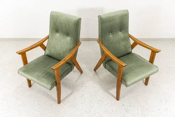 Image 1 of Poltrone Mid-Century di Edmund Homa Gfm 18, Polonia, anni '60, set O