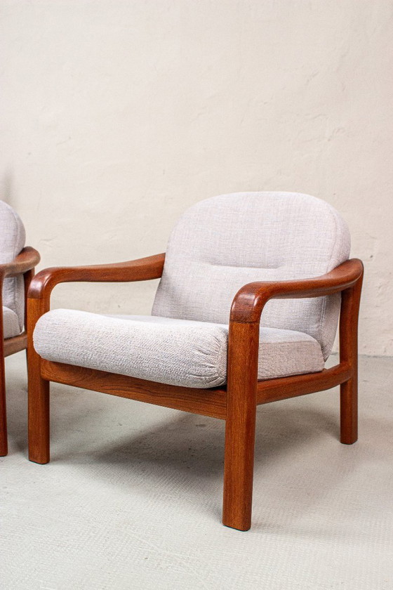 2 poltrone vintage in teak, stile danese anni '60. – Komfort, Textile (photo 16 of 18)