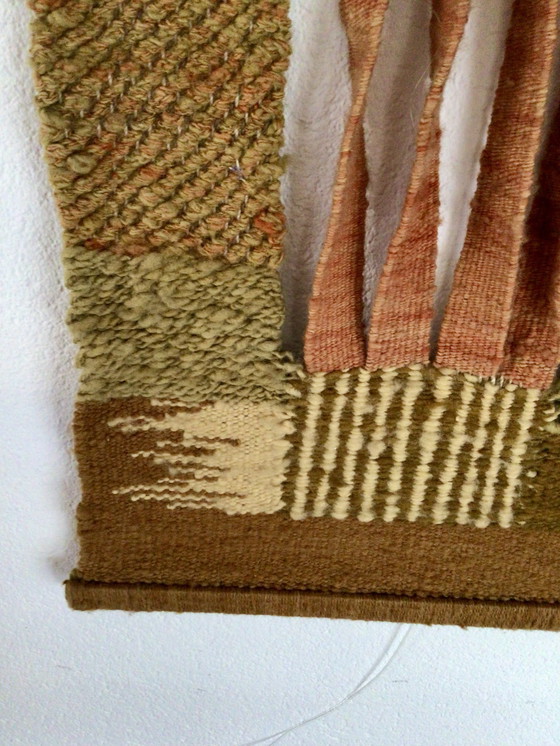 Image 1 of tapisserie murale vintage faite main, pièce unique