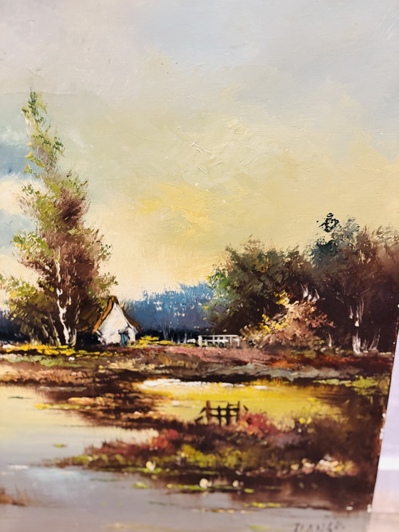 Image 1 of Painting WaterLandScap Ducks