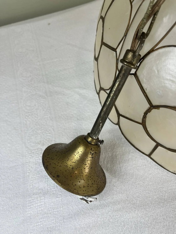 Grande suspension en nacre – Brass, Art Nouveau (photo 10 of 12)