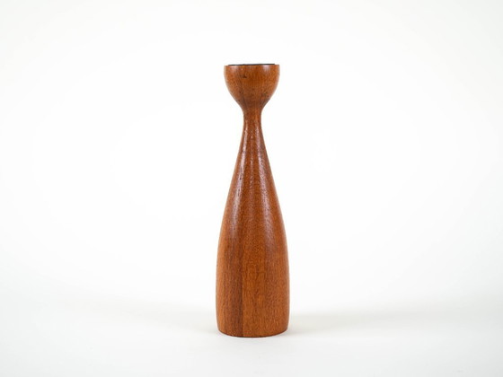 Image 1 of Teakhouten kandelaar, Deens ontwerp, jaren 70, vervaardigd door BoConcept.