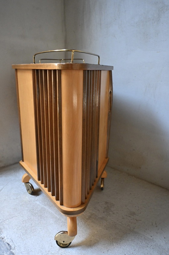 Rombus Barwagen Ilse Möbel Mid-Century 50’s – Drankenkasten, Wood, Glass (photo 11 of 14)