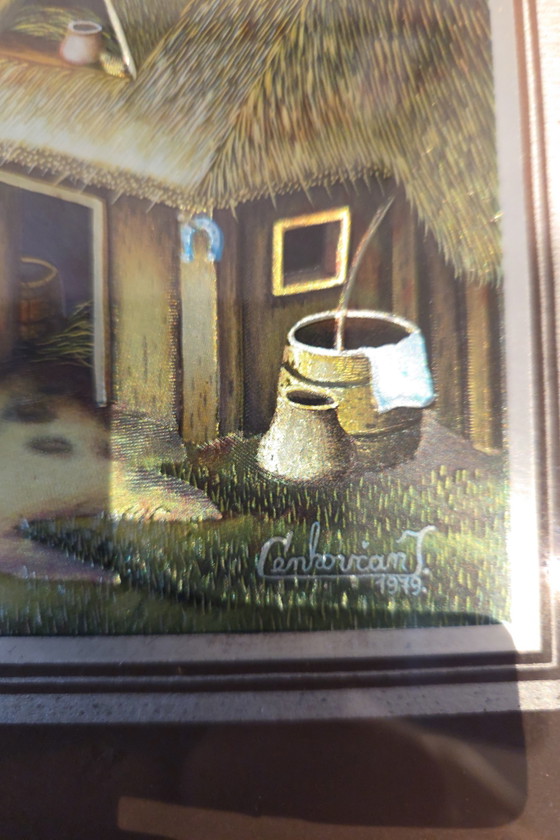Image 1 of 4 pequeños cuadros de J. Cemkovan, 1979