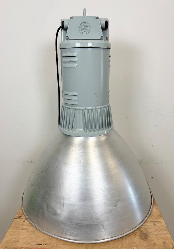 Image 1 of Large Industrial Aluminium Pendant Light from Elektrosvit, 1960s