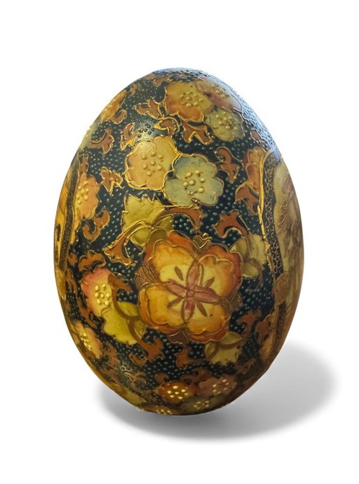 Satsuma style decorative ceramic vase