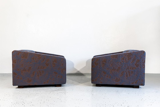 Image 1 of Poltrone geometriche vintage di Zfm, Polonia, anni '70, set da 2