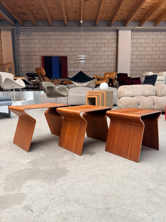 Vintage nesting tables by Grete Jalk – Bijzettafels, Wood (photo 3 of 10)
