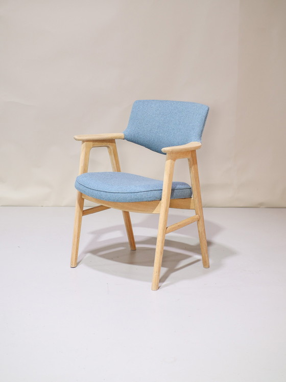 Image 1 of 6x Erik Kirkegaard 43 Dining Chairs Oak Danish