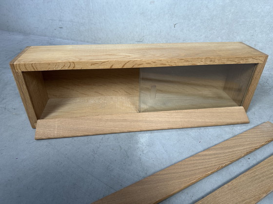 Image 1 of Vitrine pour maquettes de trains - chêne