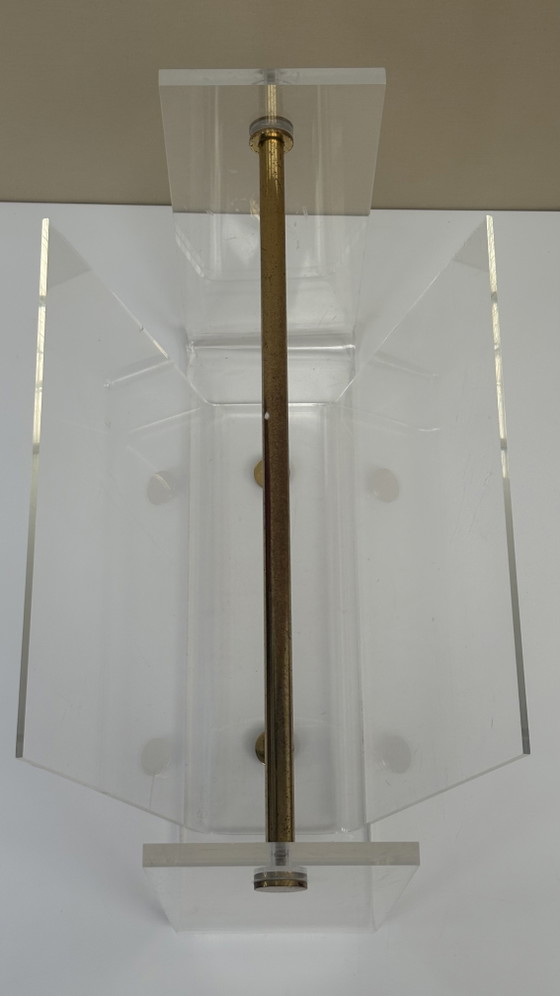 Image 1 of Portariviste vintage in plexiglass acrilico David Lange Roche Bobois