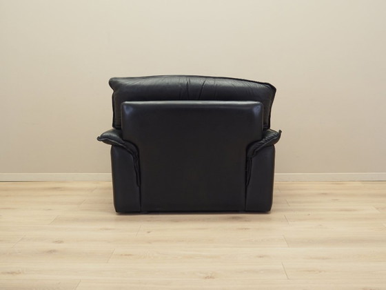 Image 1 of Leren fauteuil, Italiaans ontwerp, jaren 1960, productie: Italië