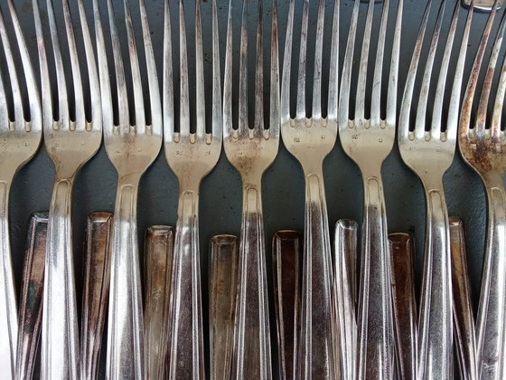 Image 1 of Komplettes 37-teiliges versilbertes Besteckset