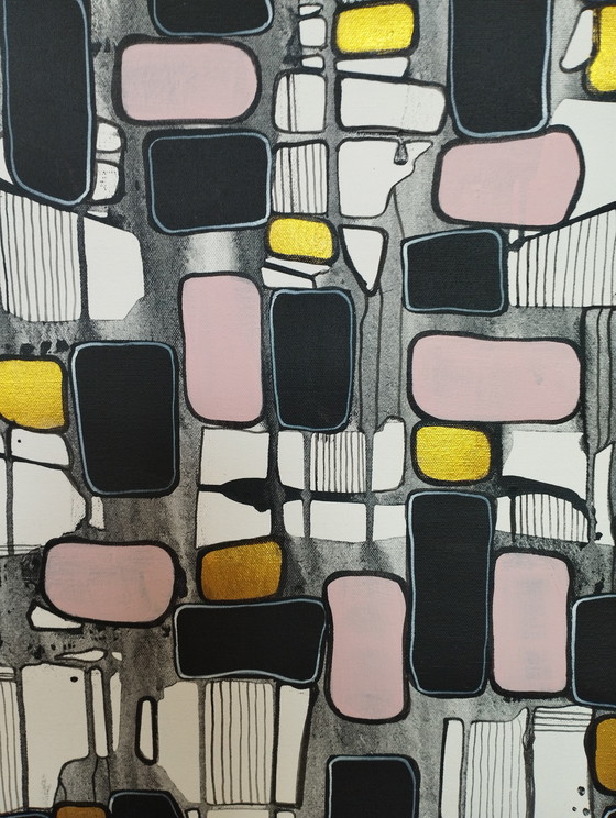 Image 1 of Natia Antadze Abstracte compositie XXL