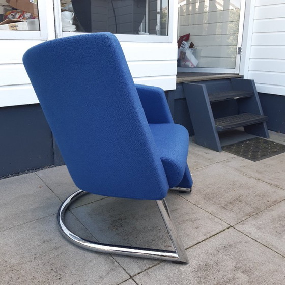Sedia asimmetrica blu reale – Poltrone, Tessile (photo 3 of 6)