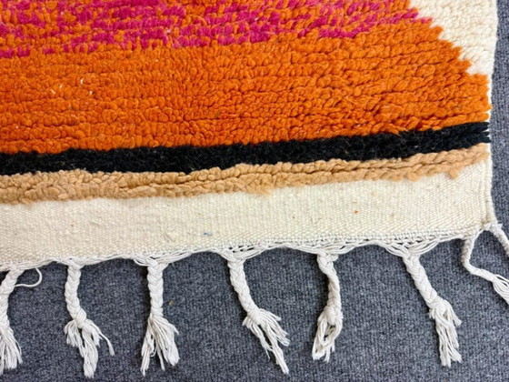 Image 1 of Authentic Azilal rug 250cmx150cm Berber Rug – Handcrafted Wool Area Rug for Living Room – Traditionally Rugs – Colored Area R