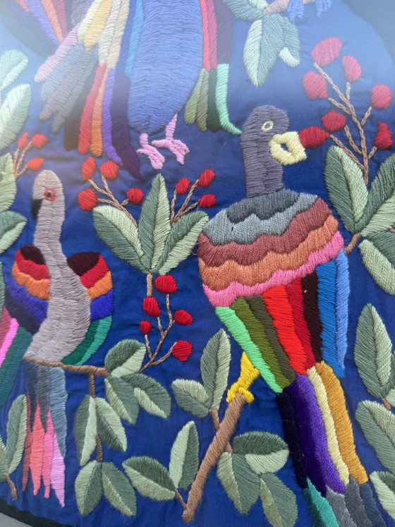 Vintage Mexicaans Tenango Wandtapijt – Wanddecoratie, Wool (photo 2 of 9)